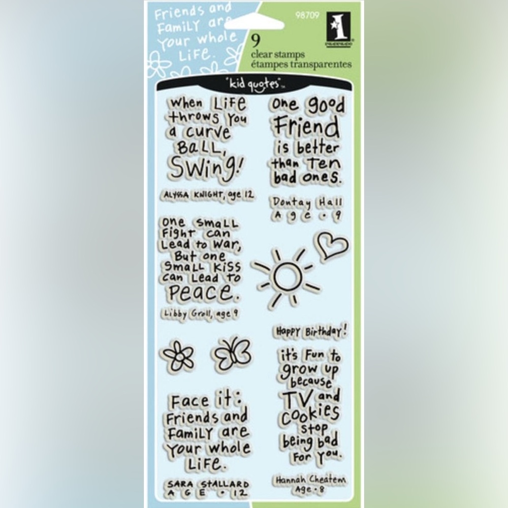 Inkadinkado Tell It Like It Is Clear Stamp Set